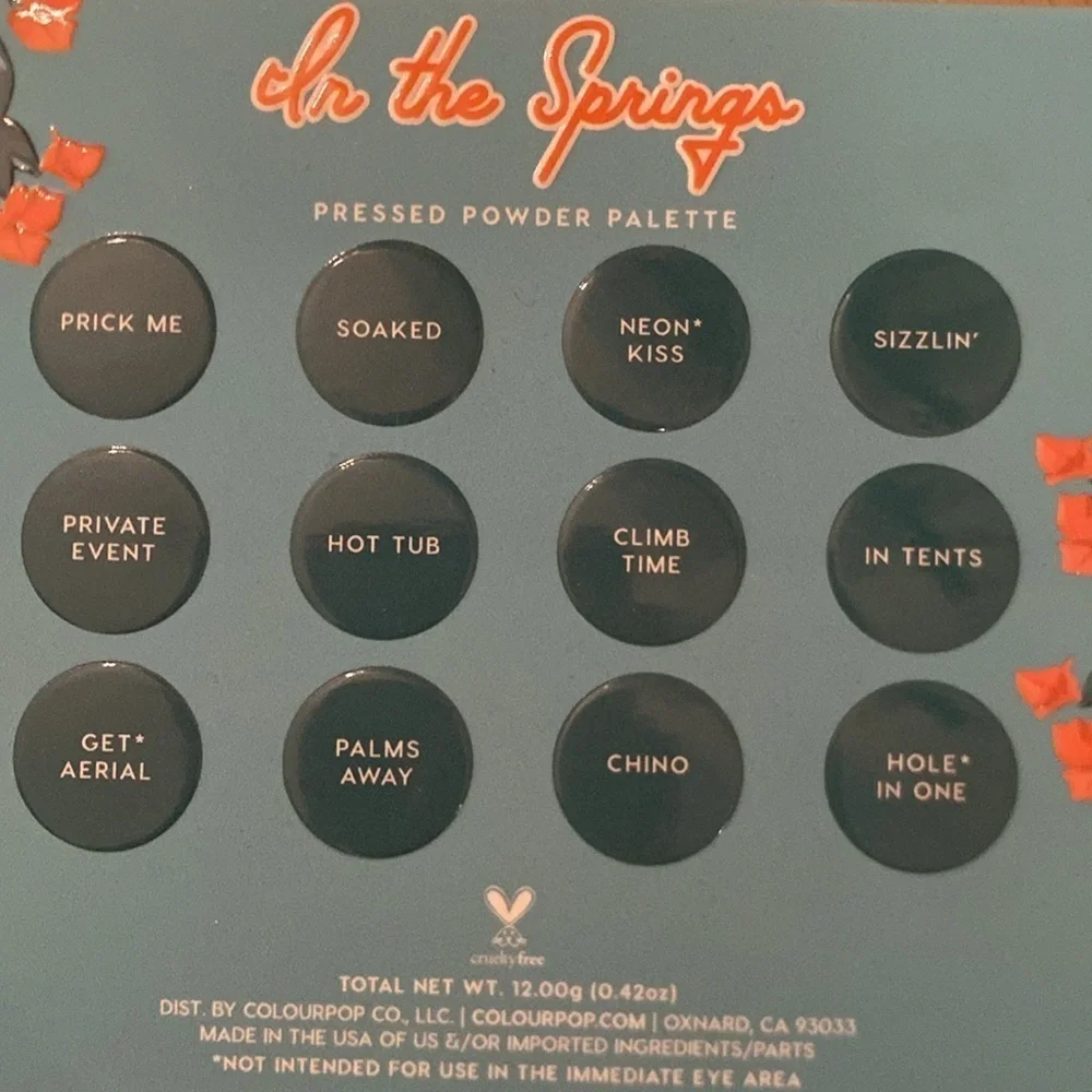 COLOURPOP In The Springs Palette